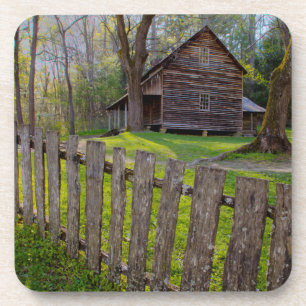 USA, Tennessee, Cabin In Cades Cove Drink Coaster