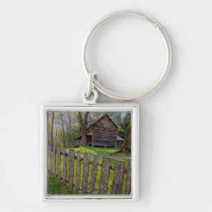 USA, Tennessee, Cabin In Cades Cove Keychain