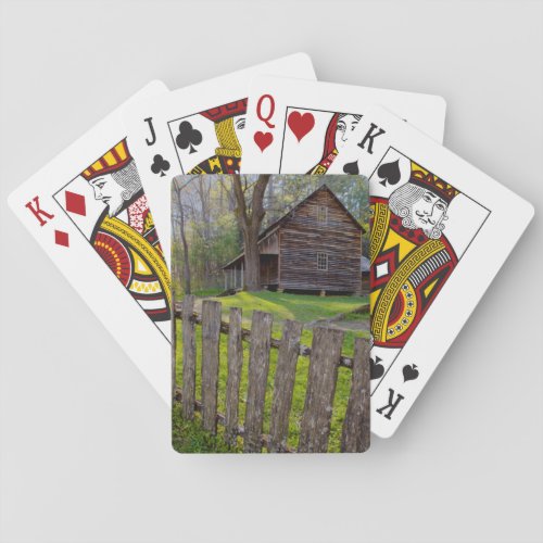 USA Tennessee Cabin In Cades Cove Poker Cards