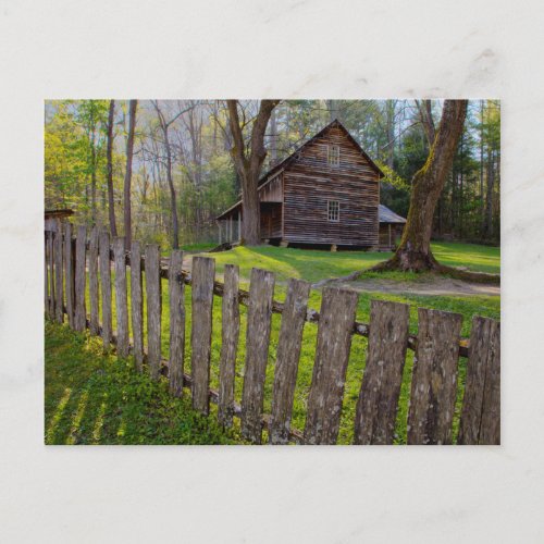 USA Tennessee Cabin In Cades Cove Postcard