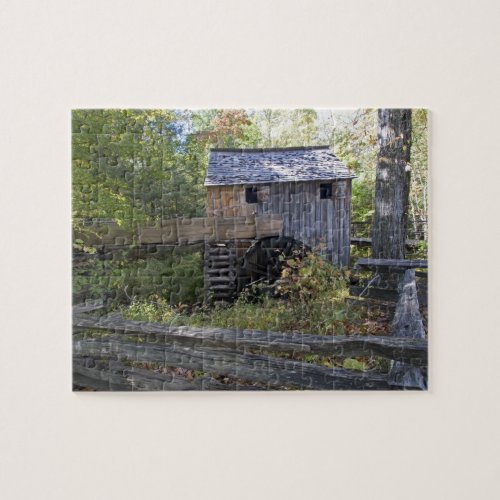 USA _ Tennessee Cable mill in Cades Cove area Jigsaw Puzzle