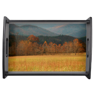 USA, Tennessee. Cades Cove In Smoky Mountain Serving Tray