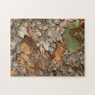 USA, Tennessee, Close Up Of Bark On A Tree Jigsaw Puzzle