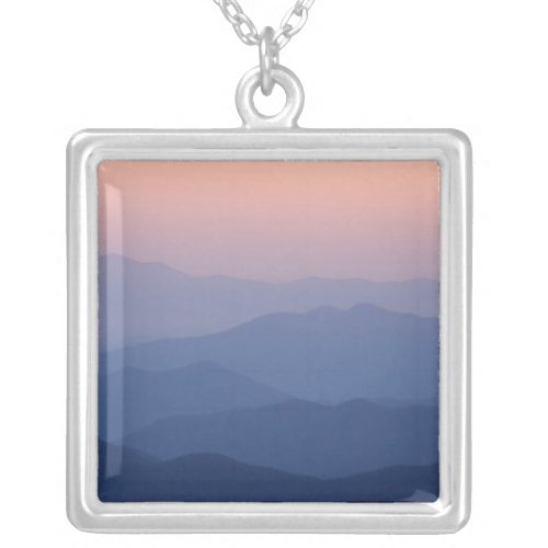 USA Tennessee Great Smoky Mountains National Silver Plated Necklace