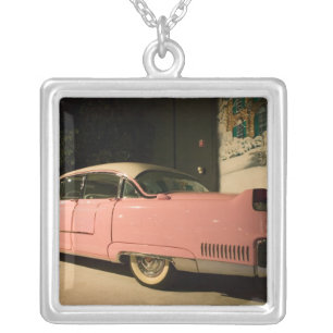 USA, Tennessee, Memphis, Elvis Presley 3 Silver Plated Necklace