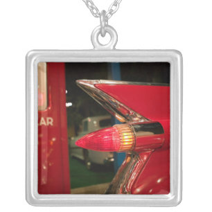 USA, Tennessee, Memphis, Elvis Presley Silver Plated Necklace