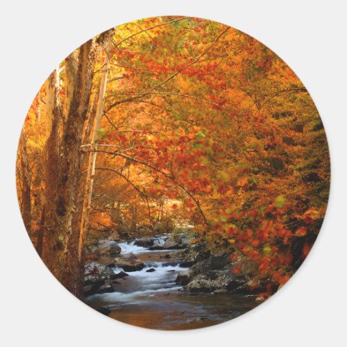 USA Tennessee Rushing Mountain Creek 2 Classic Round Sticker