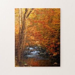 USA, Tennessee. Rushing Mountain Creek 2 Jigsaw Puzzle