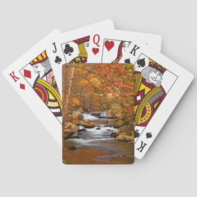 USA, Tennessee. Rushing Mountain Creek Poker Cards (Back)