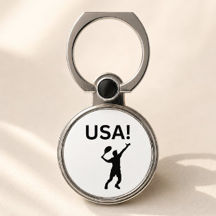 USA Tennis Player Patriotic Match Day Fan Gift Phone Ring Stand