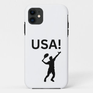 USA tennis player using dot as a ball iPhone 11 Case