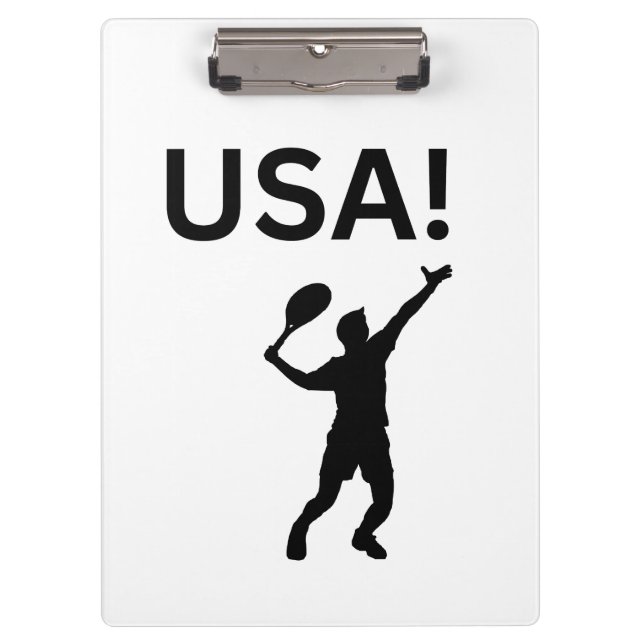 USA tennis player using dot as a ball  Clipboard (Front)