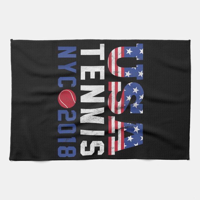 USA Tennis US New York 2018 Open Kitchen Towel (Horizontal)