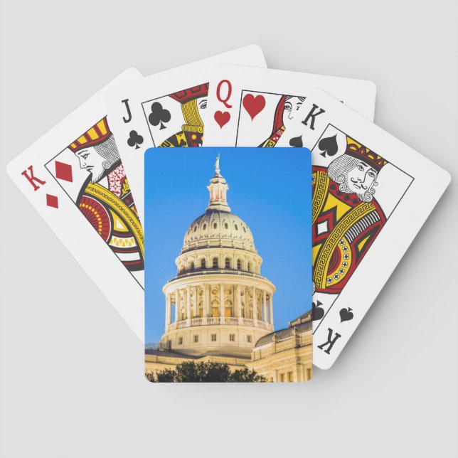 USA, Texas, Austin. Capitol Building (1888) 2 Poker Cards (Back)