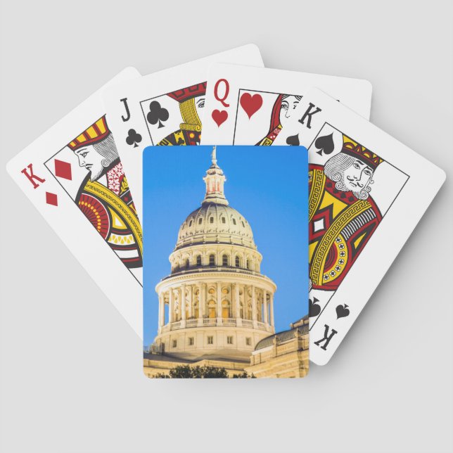 USA, Texas, Austin. Capitol Building (1888) 2 Poker Cards (Back)