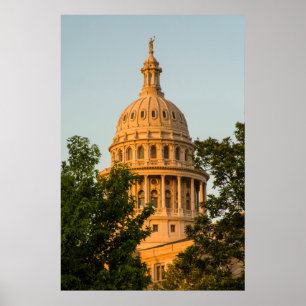 USA, Texas, Austin. Capitol Building (1888) 3 Poster