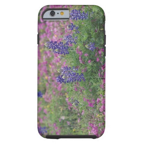 USA Texas Hill Country Bluebonnets among phlox Tough iPhone 6 Case