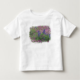 USA, Texas Hill Country. Bluebonnets among phlox Toddler T-shirt