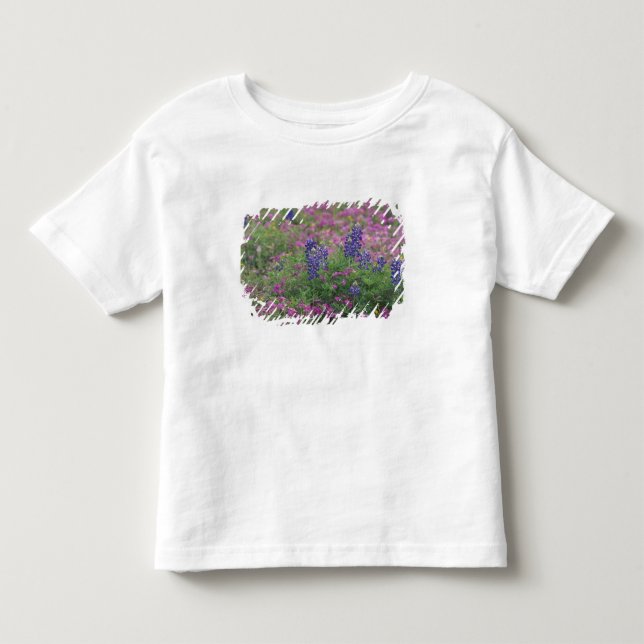USA, Texas Hill Country. Bluebonnets among phlox Toddler T-shirt (Front)