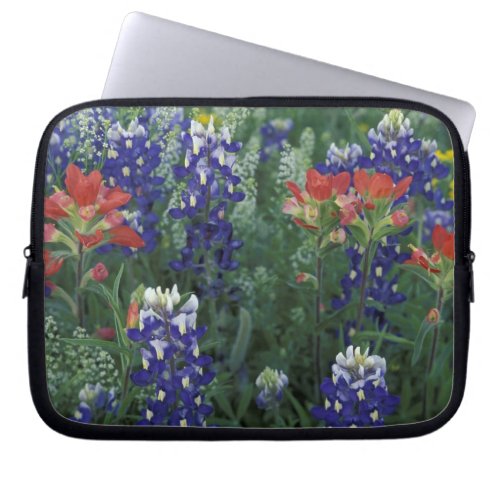 USA Texas Hill Country Bluebonnets and Laptop Sleeve