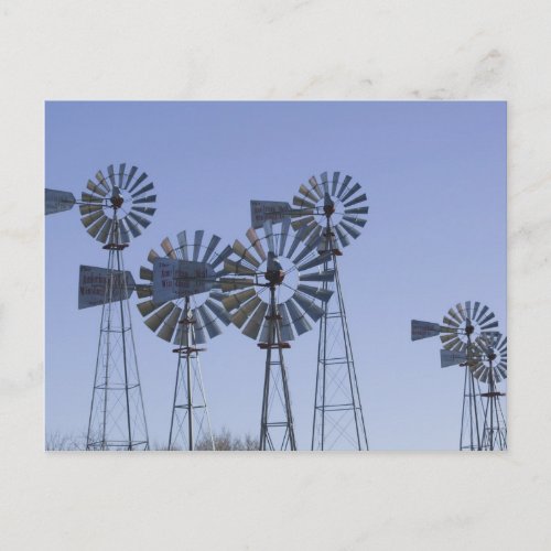 USA TEXAS Lubbock American Wind Power Center Postcard