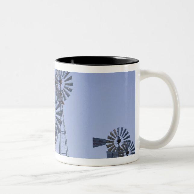 USA, TEXAS, Lubbock: American Wind Power Center Two-Tone Coffee Mug (Right)