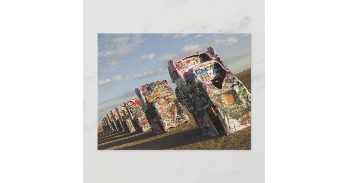 USA, TEXAS, Panhandle Area, Amarillo: Cadillac Postcard | Zazzle