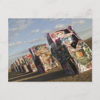Usa  Texas  Panhandle Area  Amarillo: Cadillac Postcard by takemeaway at Zazzle