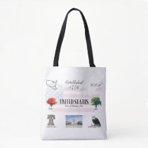 USA Themed Tote Bag