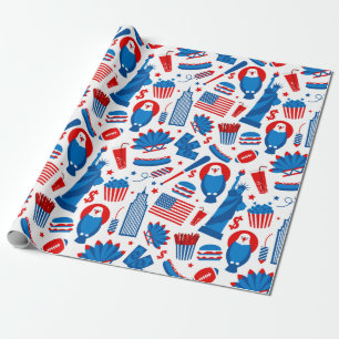 USA Themed Wrapping Paper