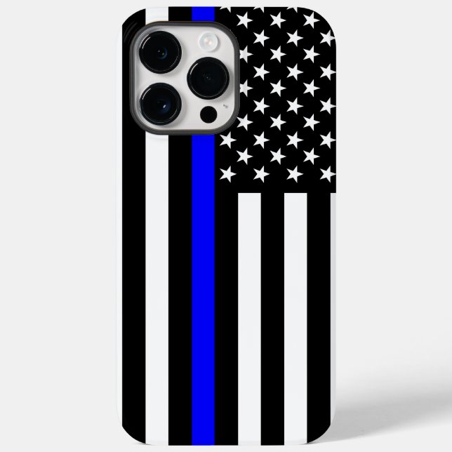 USA Thin Blue Line Case-Mate iPhone Case (Back)