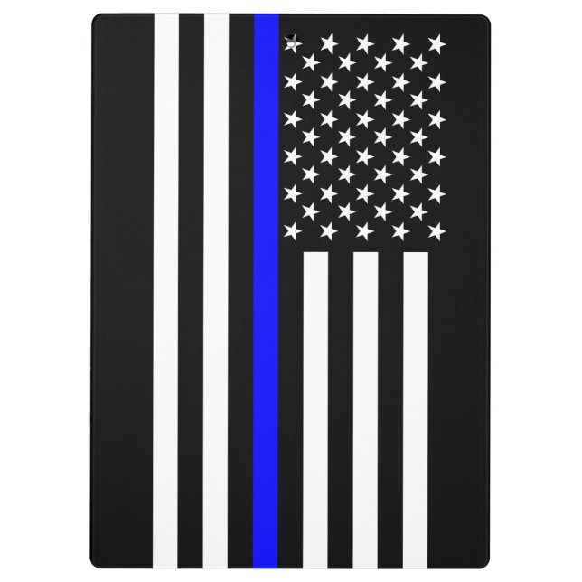 USA Thin Blue Line Clipboard (Back)