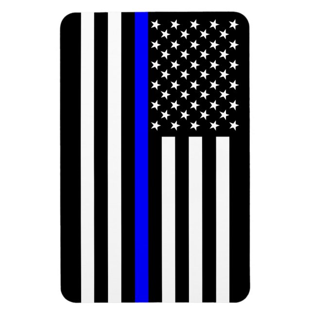 USA Thin Blue Line Magnet (Vertical)