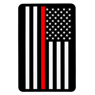 USA Thin Red Line Magnet