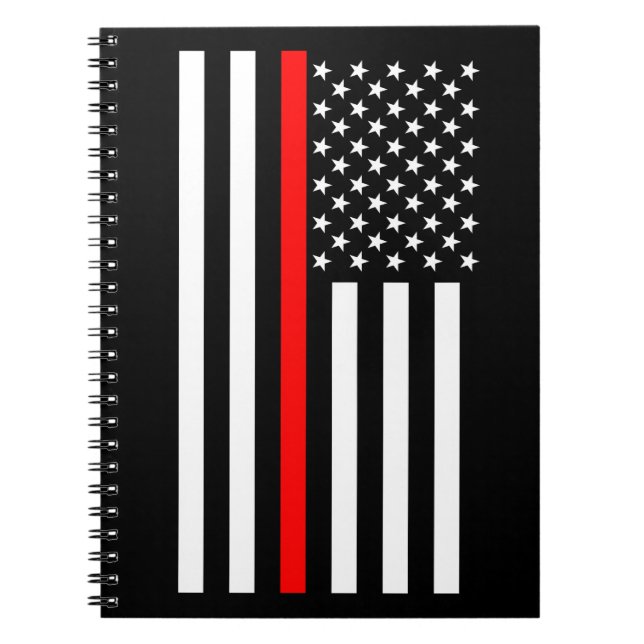 USA Thin Red Line Notebook (Front)