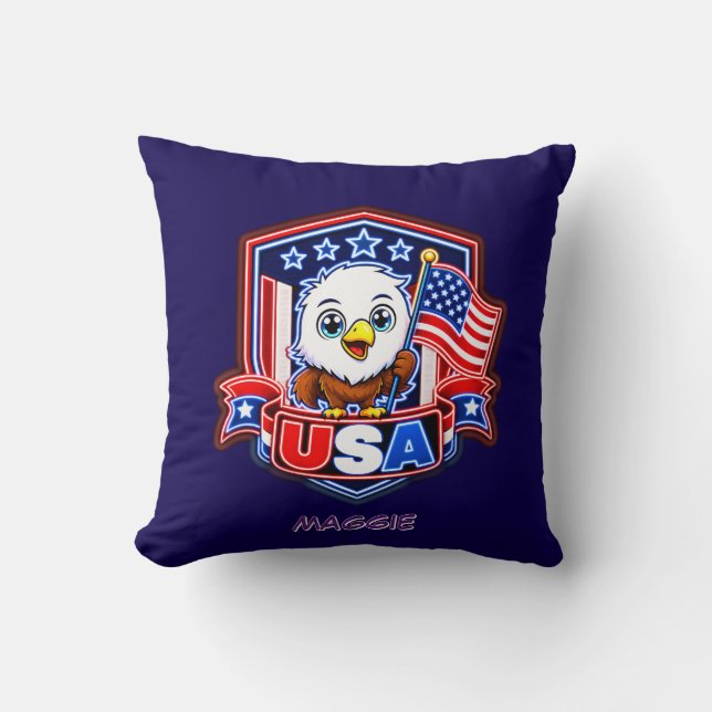USA THROW PILLOW (Front)