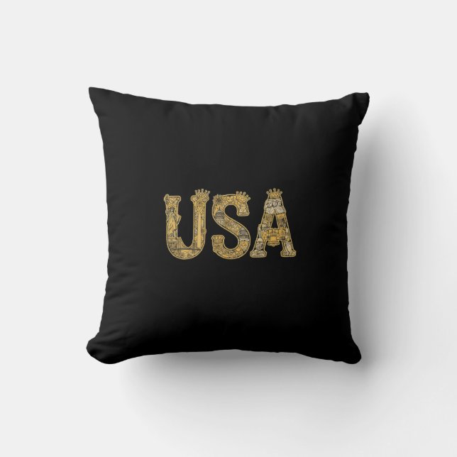 USA THROW PILLOW (Front)