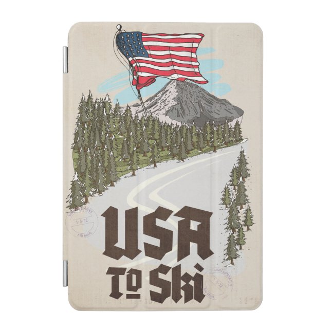 USA To Ski iPad Mini Cover (Front)