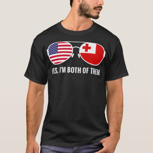 USA Tonga Flag Sunglasses Tongan Americans asperge T_Shirt