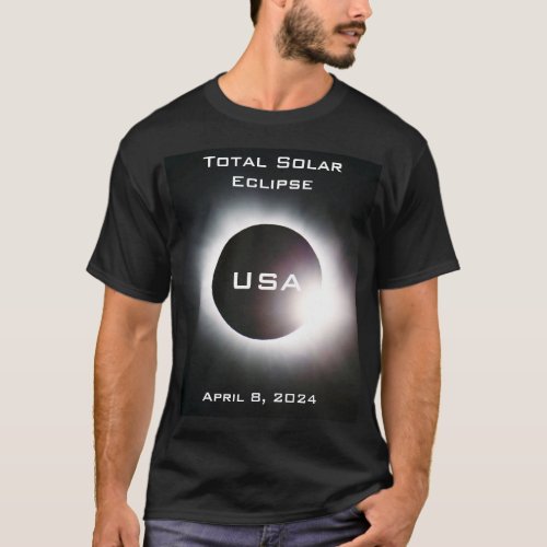 USA Total solar eclipse April 8 2024 T_Shirt