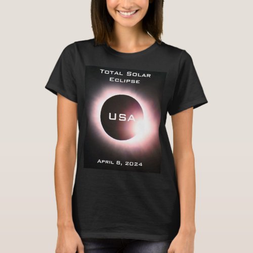 USA Total solar eclipse April 8 2024 T_Shirt