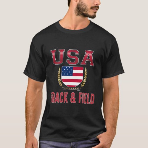 Usa Track Field T_Shirt