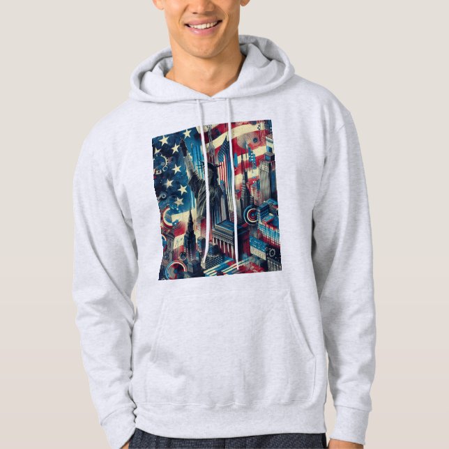 USA Trendy Hoodie – Soft Fabric Modern Street  (Front)