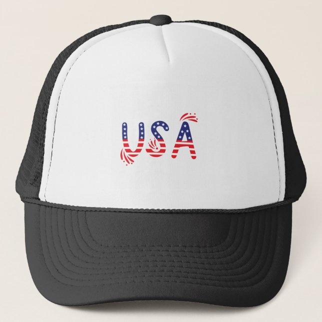 USA  TRUCKER HAT (Front)