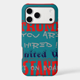 USA Trump: United We Stand | Get On Board Patrioti iPhone 17 Pro Max Case