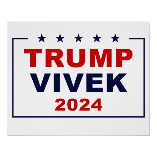 USA Trump Vivek 2024 Poster