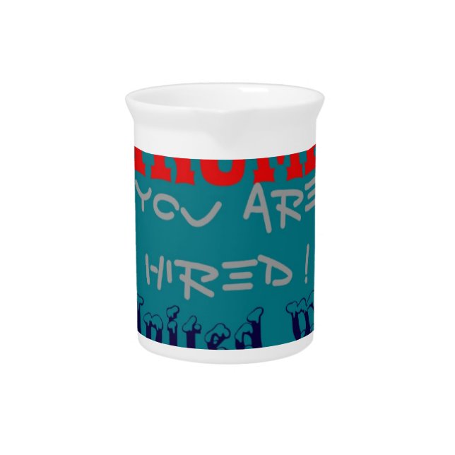 USA Trump You Are Hired! United We Stand Art Print Beverage Pitcher (Front)