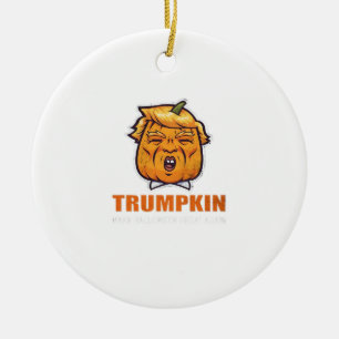Usa Trumpkin Make Halloween Great Again Costume Cl Ceramic Ornament
