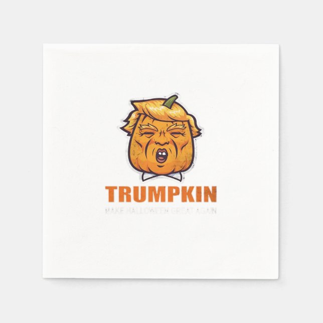 Usa Trumpkin Make Halloween Great Again Costume Cl Napkins (Front)