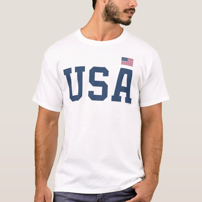 USA Tshirt Patriotic American Flag 4th of July (Front)